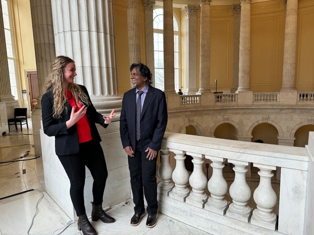 Two APS members at Congressional Visits Day 2024