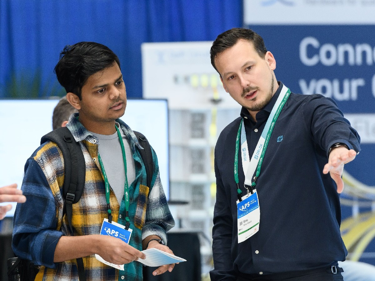 A student at the APS March Meeting job fair