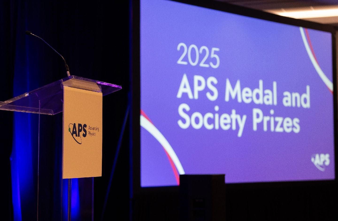 2025 APS Medal and Society award screen