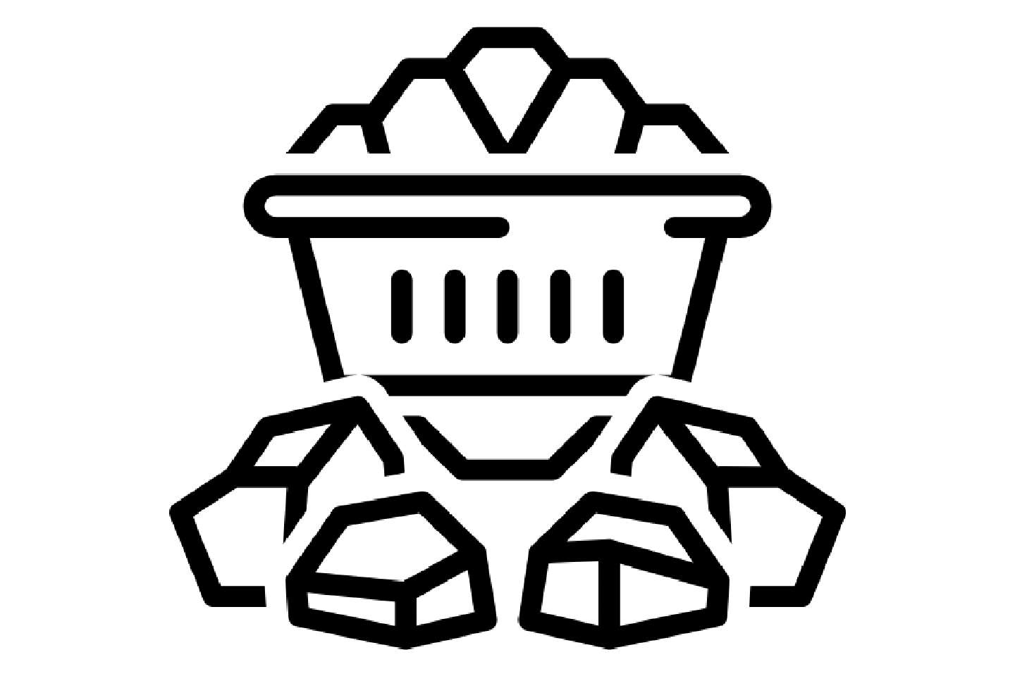 Illustration of goal in a bucket.