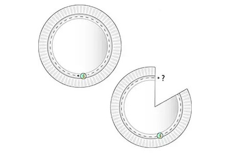 Circular motion icon illustration